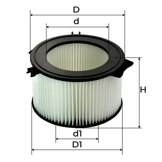 Размеры фильтра NF6909C NEVSKY FILTER